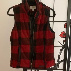 Checker vest with pockets